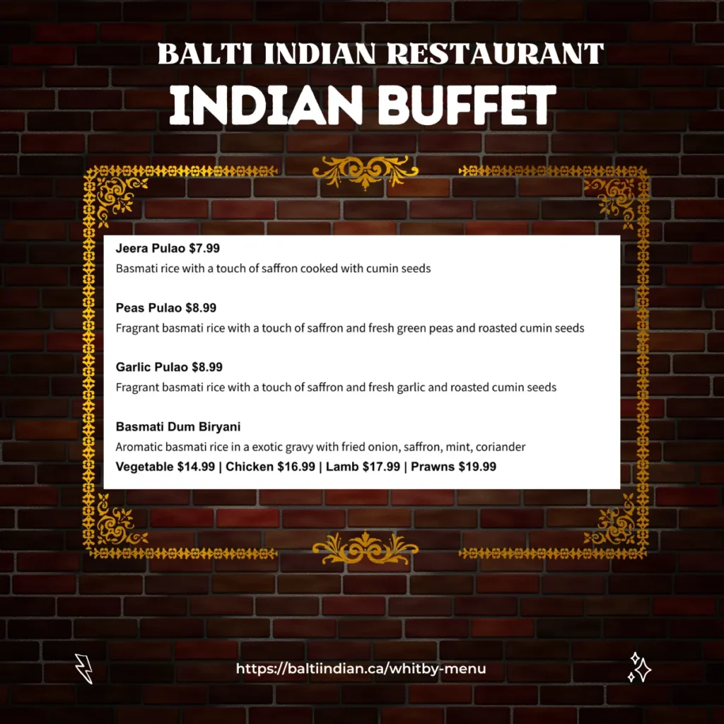 The Best Indian Buffet in Whitby